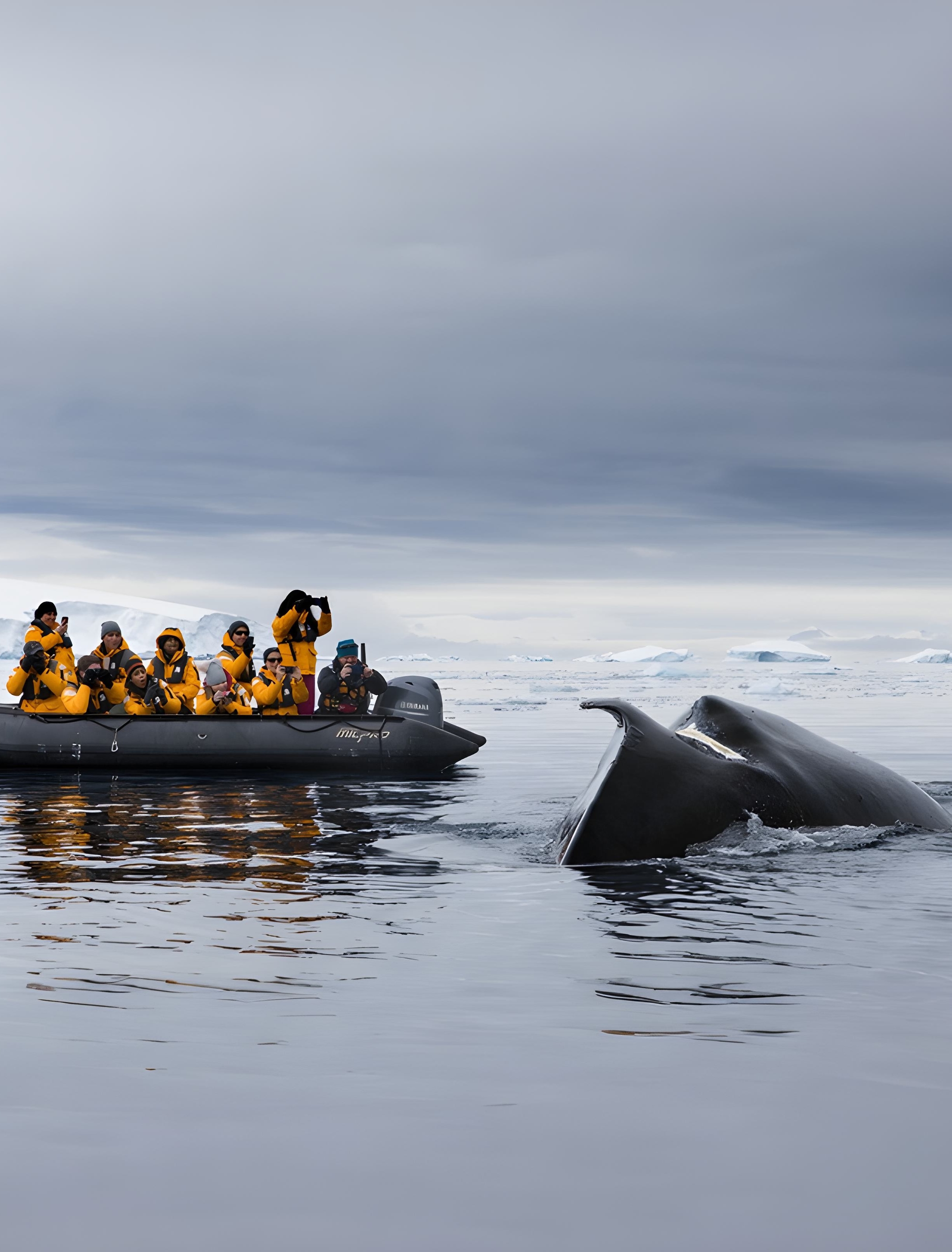 QUARK-EXPEDITIONS-Sam-Edmonds-Humpback-whale-and-zodiac